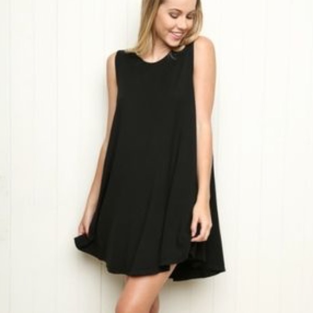 brandy melville black swing dress